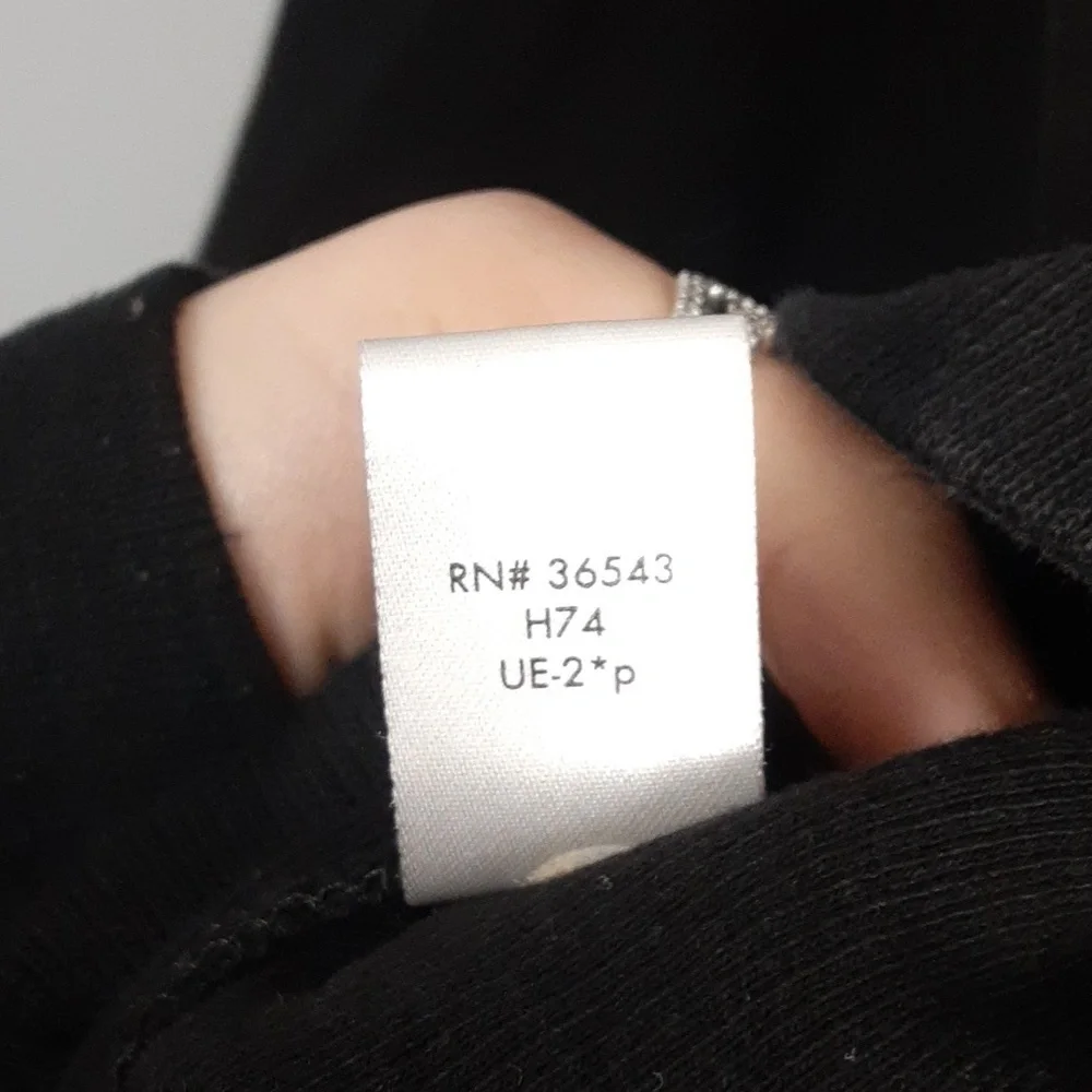 Calvin Klein Men's Color Block Black & Gray 3/4 Button Down Ribbed Sweater
